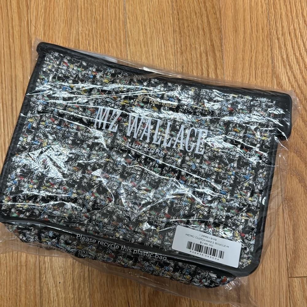 MZ Wallace Boucle Metro Clutch